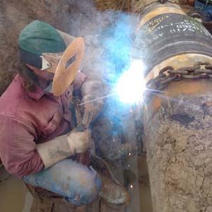 welding pipe repairs